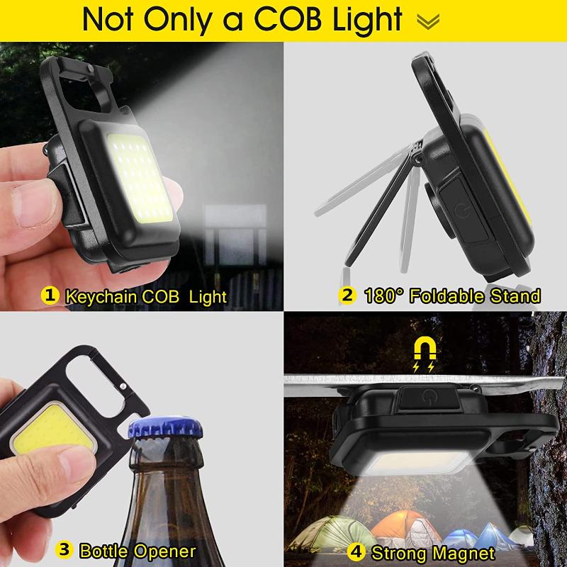Free shipping)Portable Rechargeable LED Flashlight Keychain Light Tor –  Arkartech