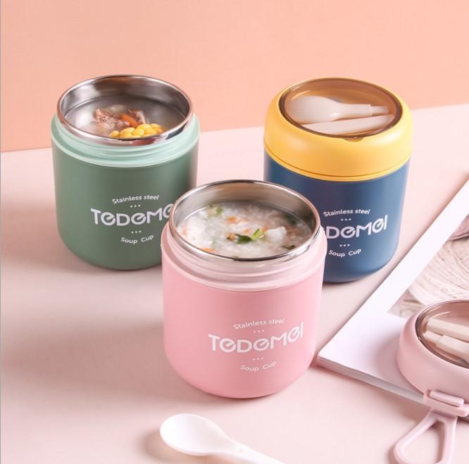 Stainless Steel Soup Cup, Lunch Box, Food Container, Vacuum Cup, Portable  Soup Can, Milk Cup, For Camping Picnic And Beach, Home Kitchen Supplies -  Temu Austria