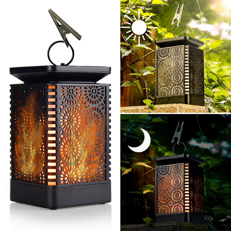 Outdoor Battery Operated Lanterns Flickering Flame Or Wired LED