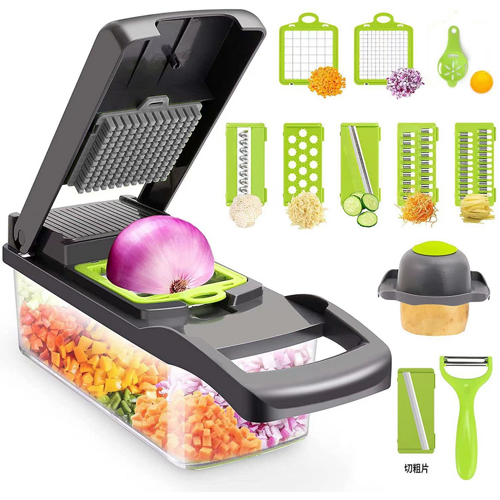 Fruit Vegetable Tools 14 In 1 Kitchen Grater Chopper Potato Chip Slicer  Multifunctional Shredded Machine Cheese 230712 From Youngstore10, $20.07