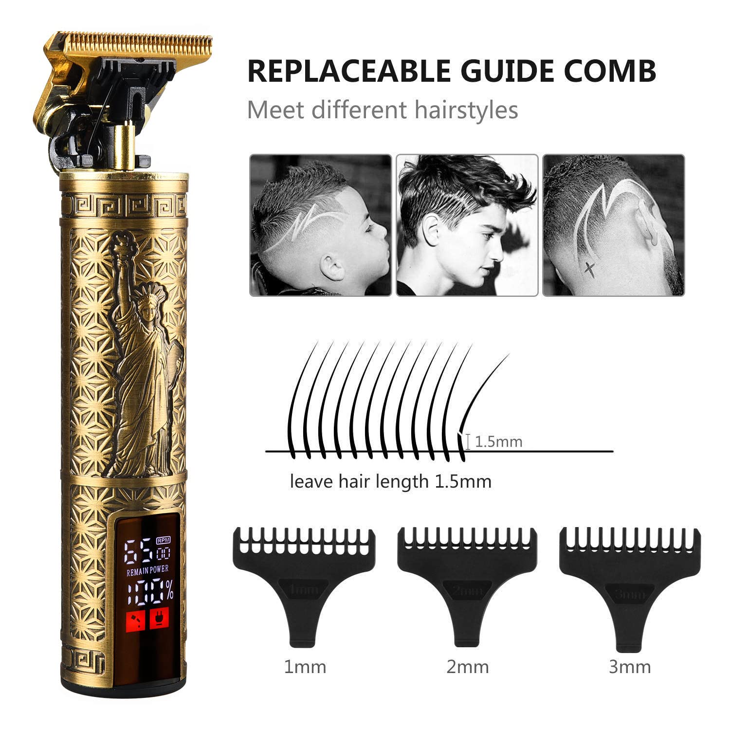 VGR Rechargeable Professional Hair Clipper Hair Trimmer For Men Shaver – My  Store